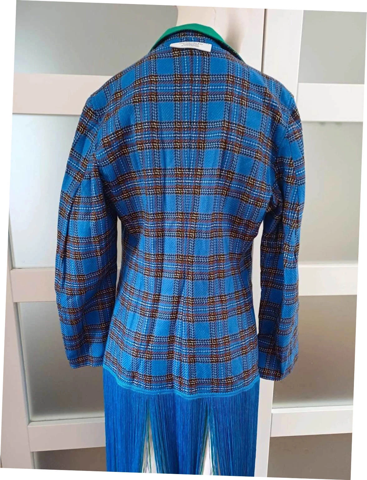 Pièce de créateur Veste Réversible Frangée VictoriaTomas - Taille S (36) - Pièce de Défilé – photo 4